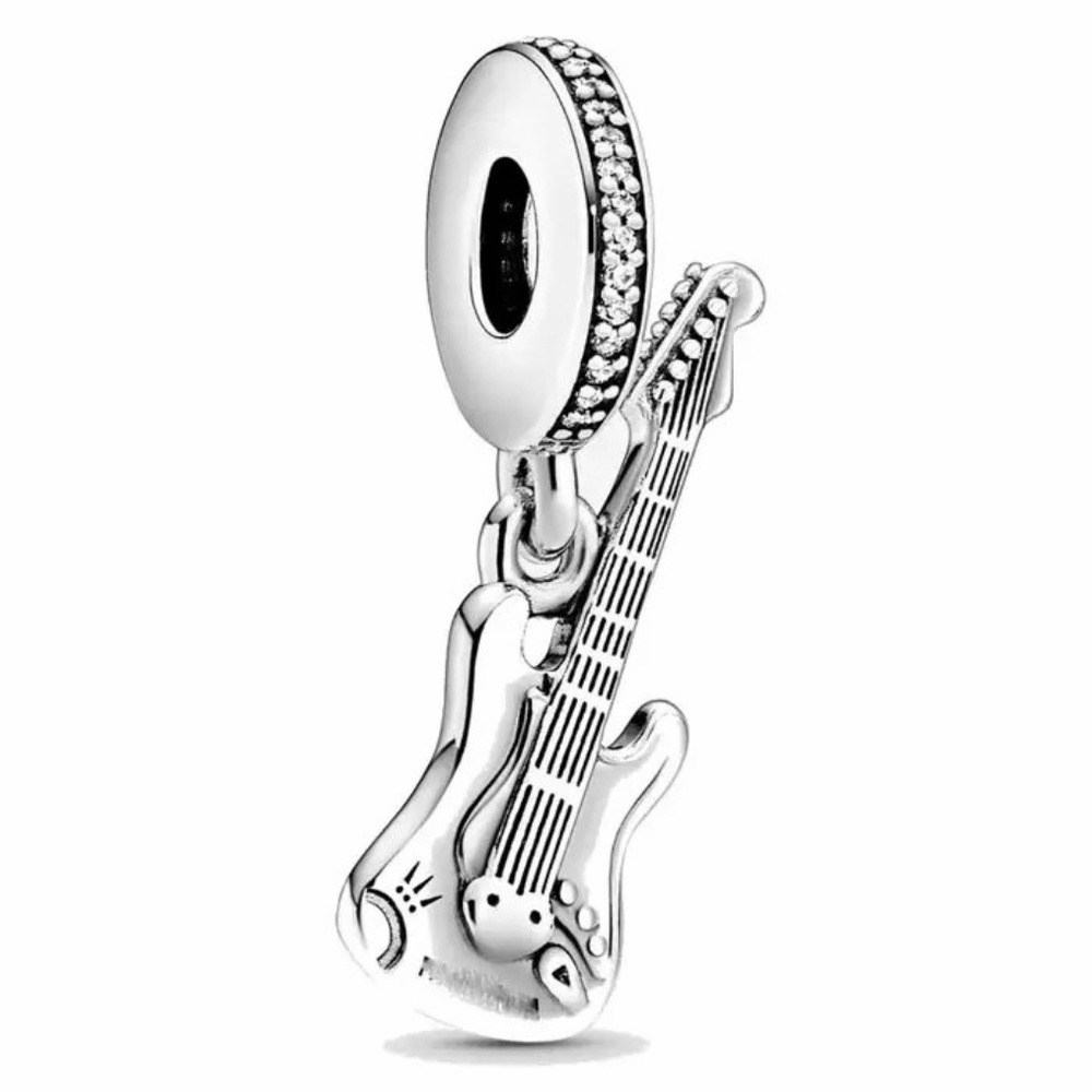 NWOT Electric Guitar Dangle Charm Sterling Silver 925